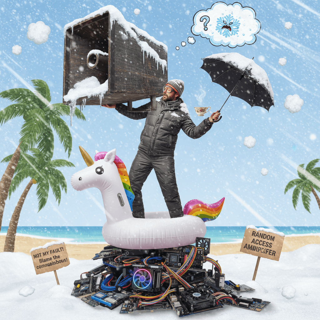 why did you lift the speaker tho??? (snow???) - questioning life choices