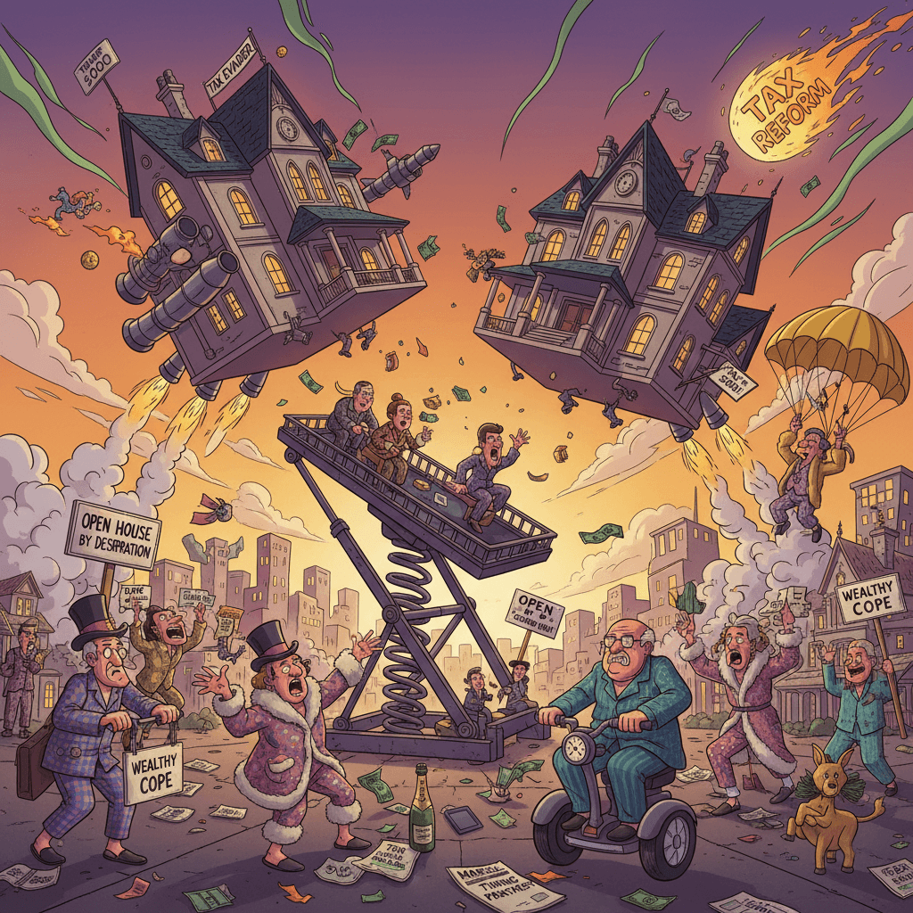 Rich people discovered they might pay taxes, time to panic-sell mansions