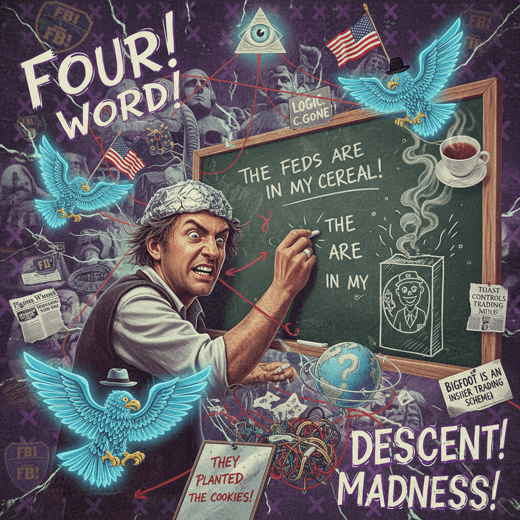 the fbi made him do it: a four-word descent into madness