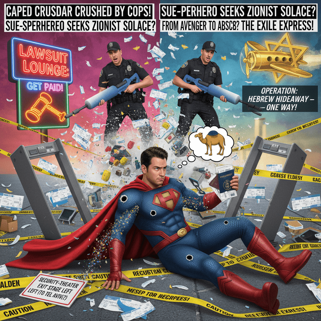 Hero gets shot by cops, considers yeeting to Israel instead of suing