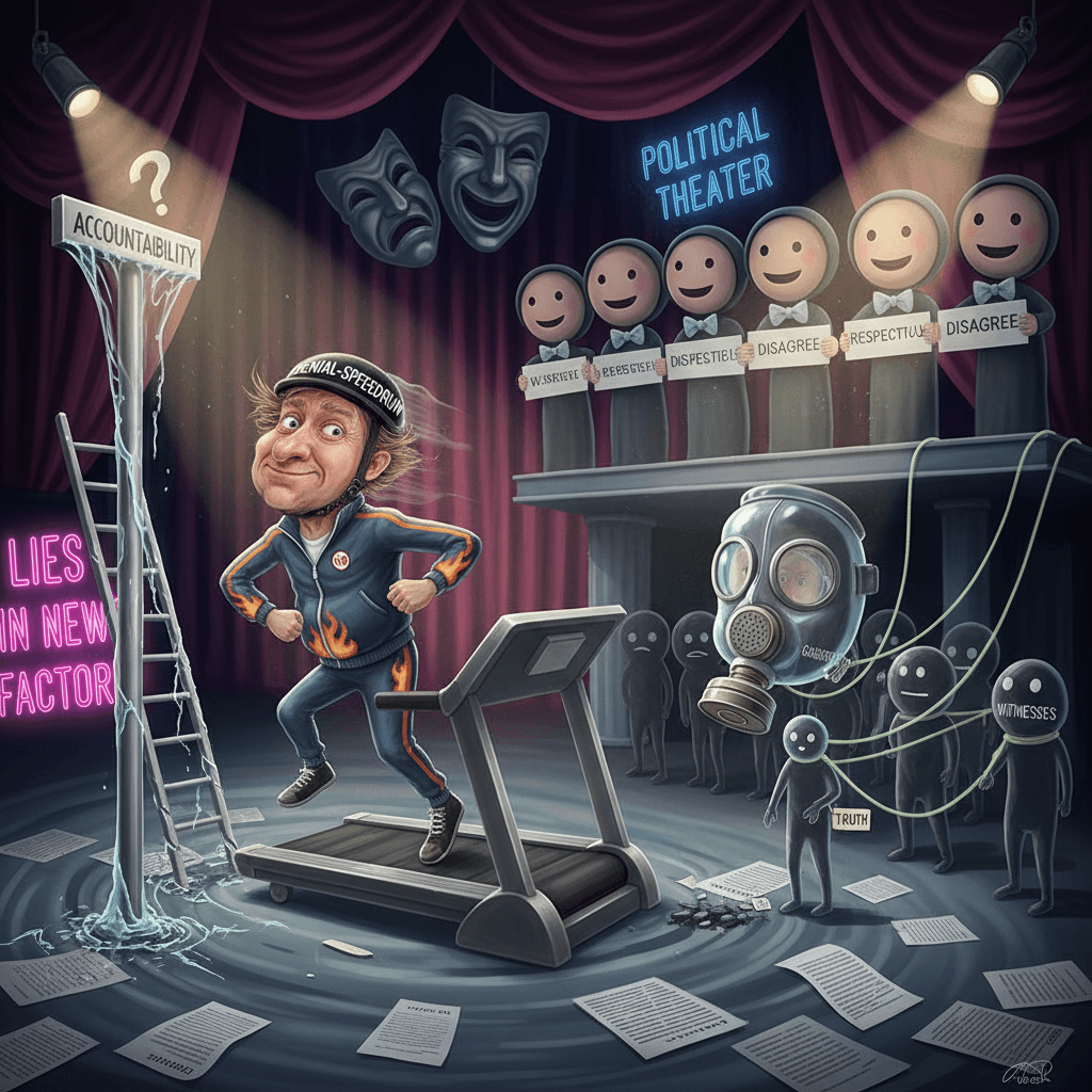 politician claims abuse allegations fake, witnesses disagree respectfully