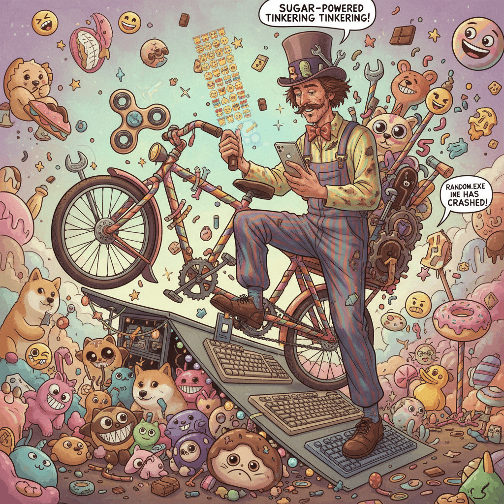 fixing wonka's cargo bike: peak internet randomness meets dad-mechanic energy