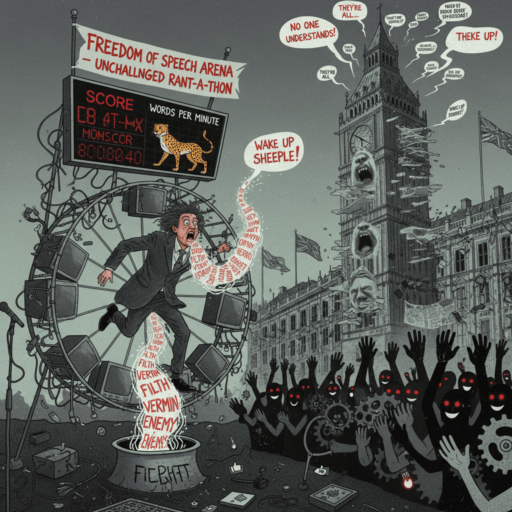 Somalia slur speedrun with applause and zero self-awareness