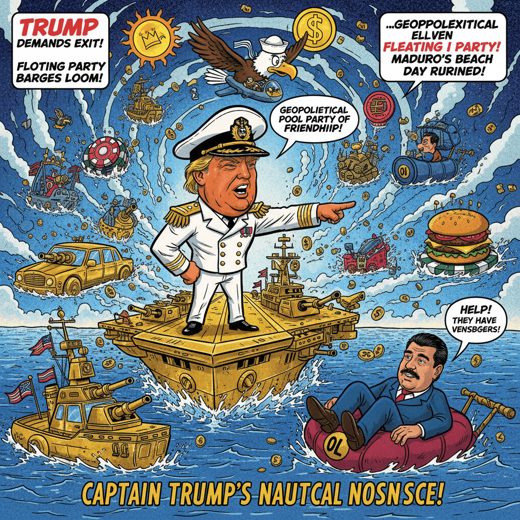 Trump tells Maduro to leave as 11 warships casually approach (very normal)