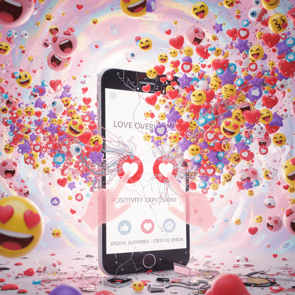 pressed heart and smile button until phone exploded