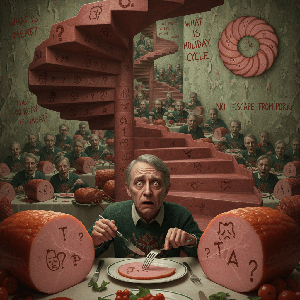 ham was never just ham: a descent into christmas dinner existentialism