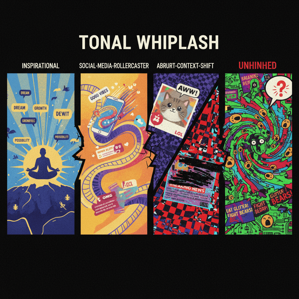 wholesome canadian grind meets inexplicable horror in two swipes