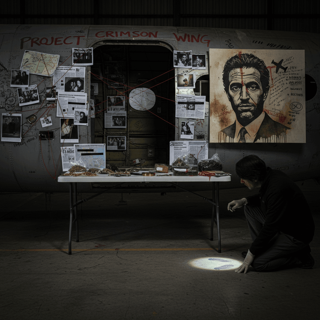 plane details but make it criminal forensics energy