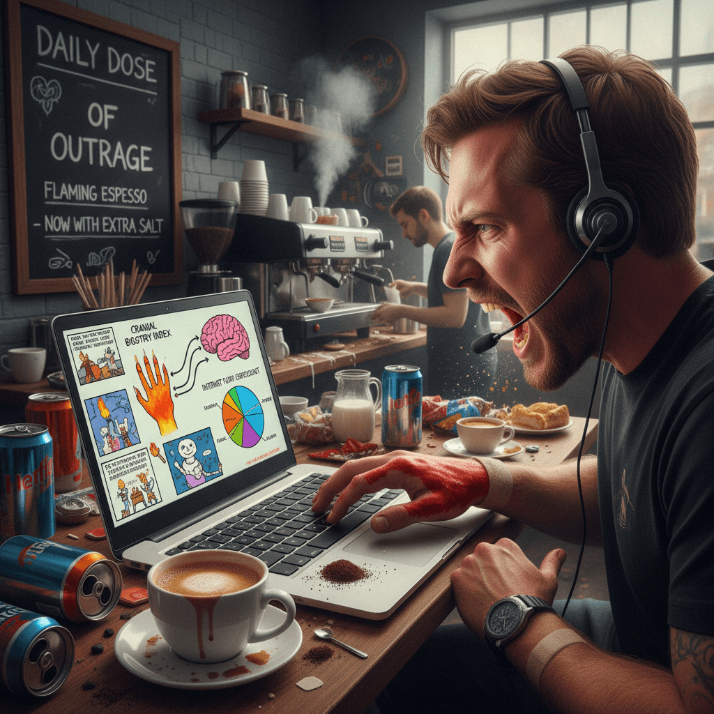 Burnt hand + racist pseudoscience = peak internet discourse