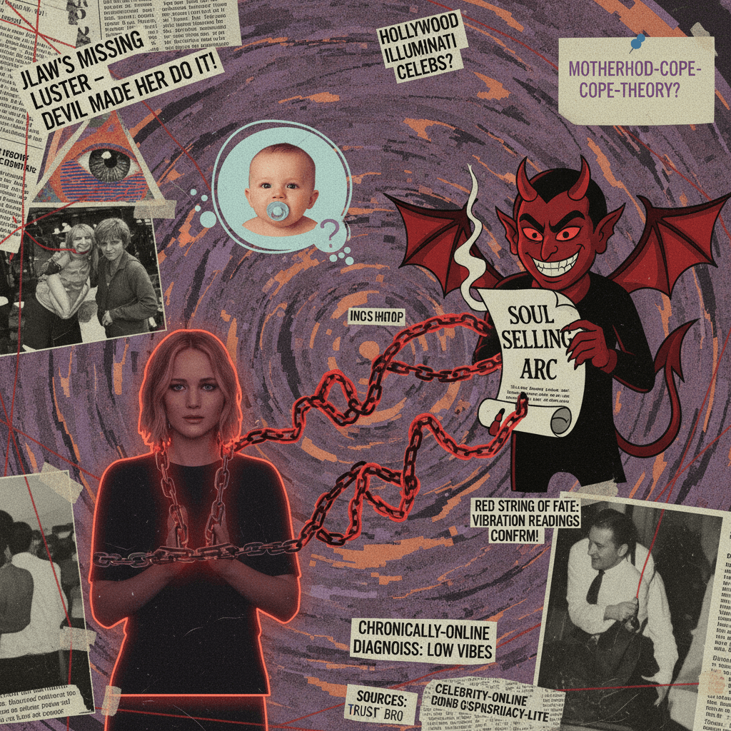 jlaw lost her spark bc devil, not bc baby. sources: vibes