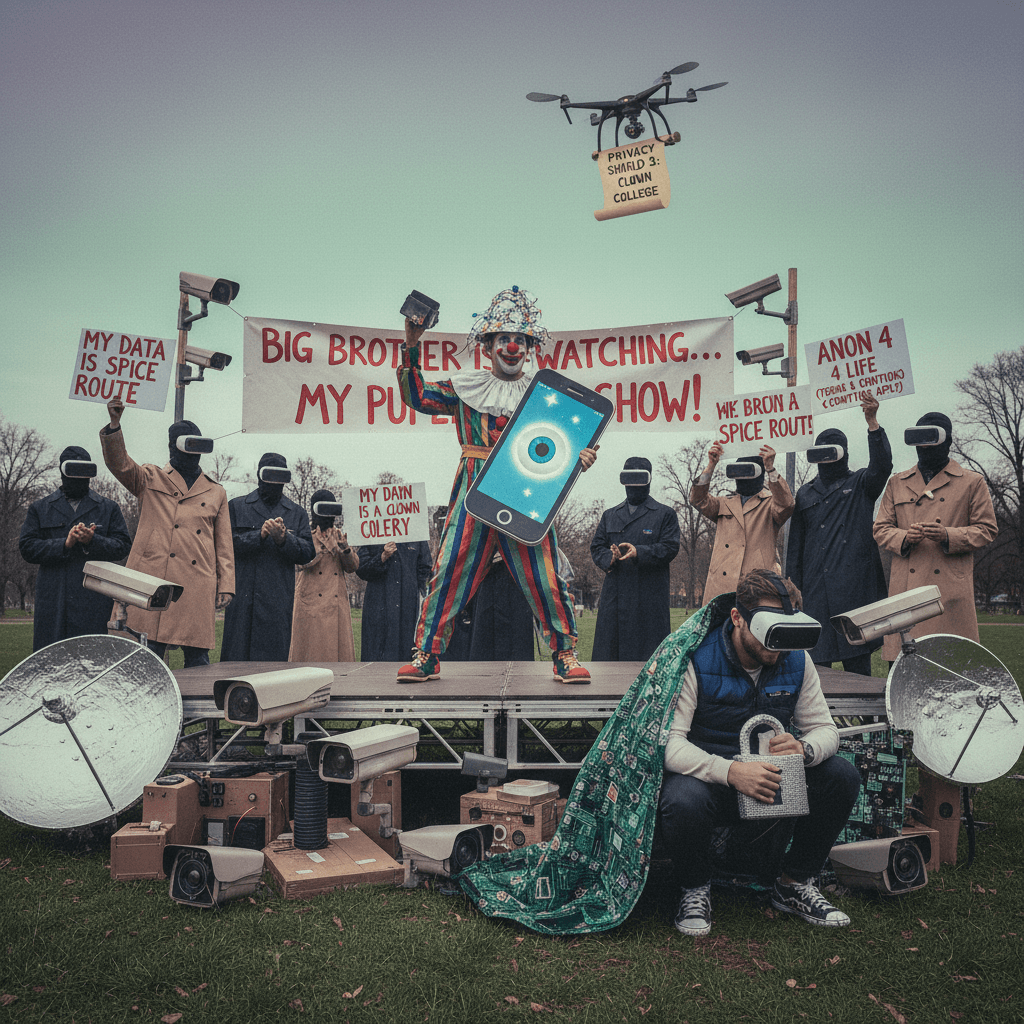 Artist proves you can look ridiculous AND make a point about surveillance