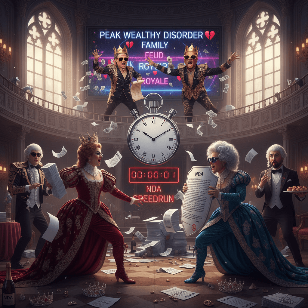 NDA engagement party sparks family feud: peak rich people chaos