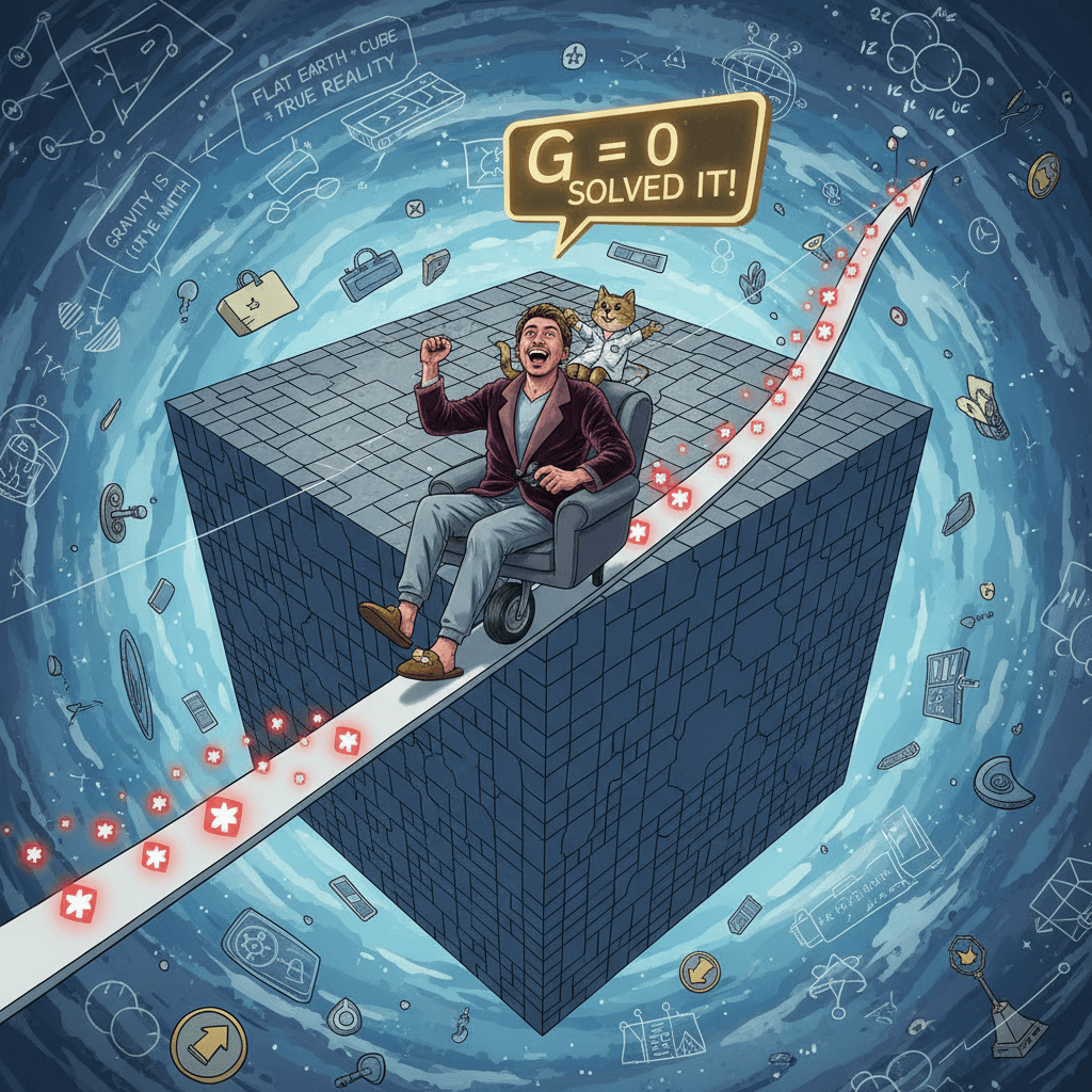 cube planet walk uphill but flat = reddit solved physics