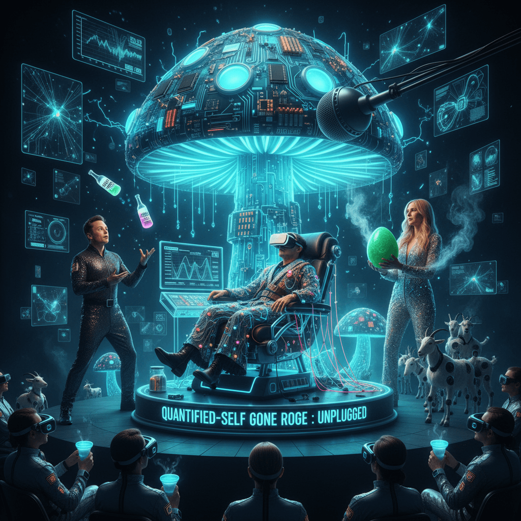 Live-streaming a mushroom trip with 249 biomarkers & celebrity cameos