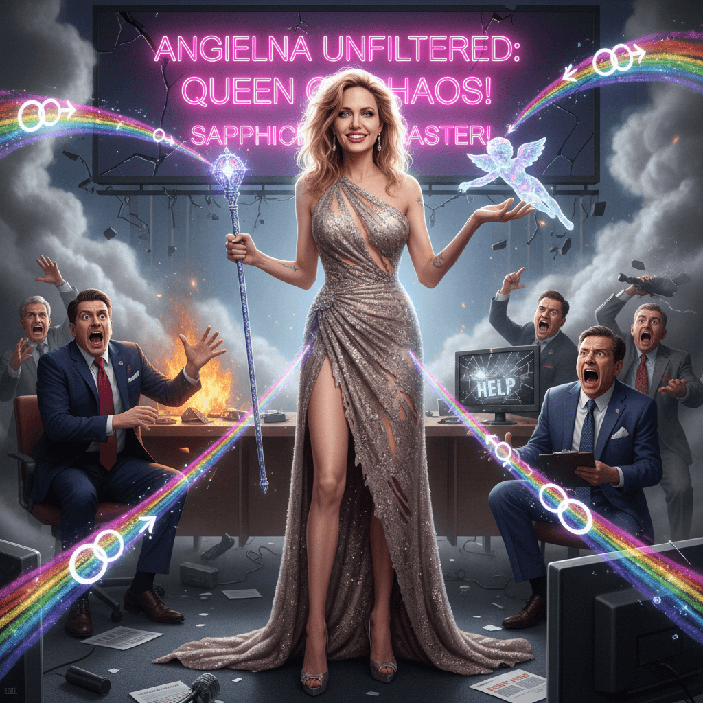 Angelina casually drops bisexual subtext and destroys her own PR team