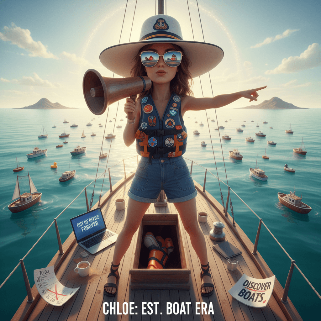 Chloe discovers boats, immediately becomes insufferable about it