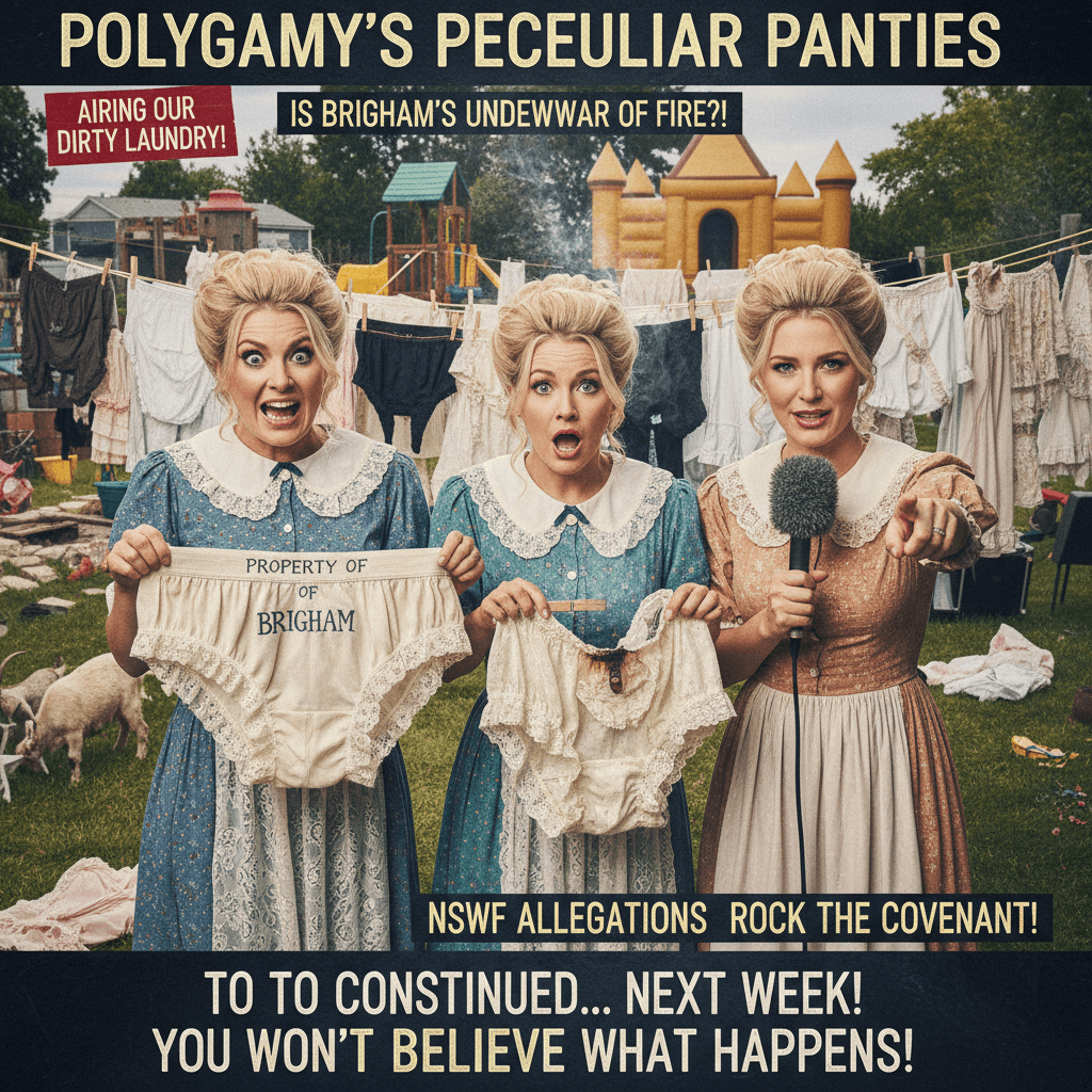 Mormon wives air out the laundry, literally mid-sentence