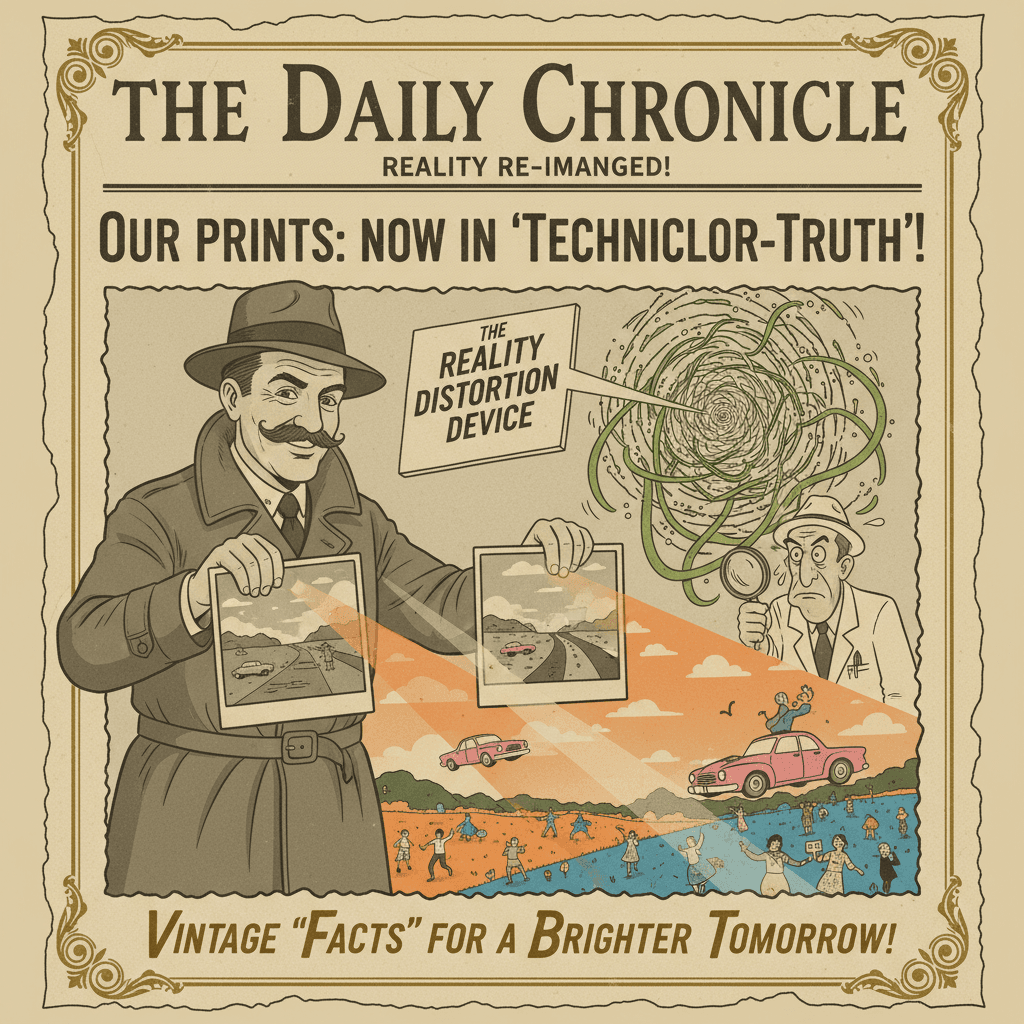 Black and white pics = colour, apparently. Daily Mail's reality distortion field strikes again