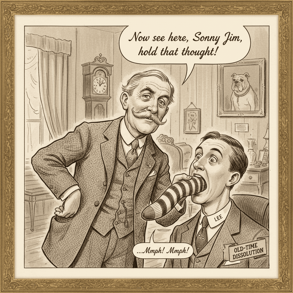 boomer tells Lee to shut up via sock insertion