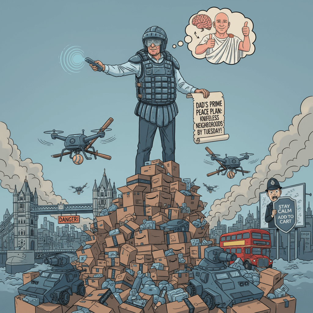 stab proof vest guy thinks he solved london with prime delivery