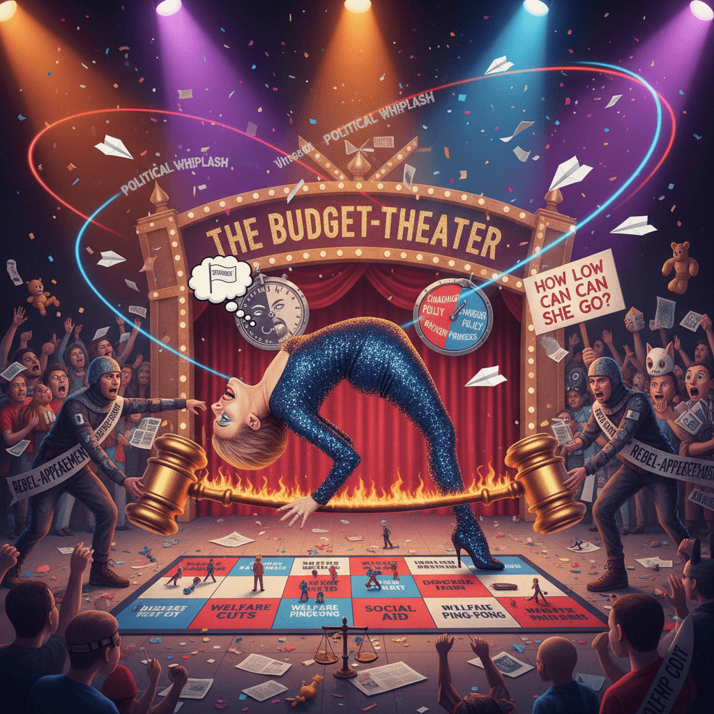 Chancellor does political limbo: how low can she go before rebels cave?