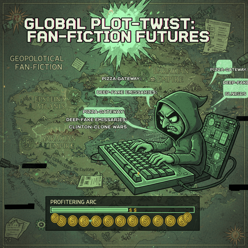 Epstein x Barak fan fiction drops, geopolitics get weird