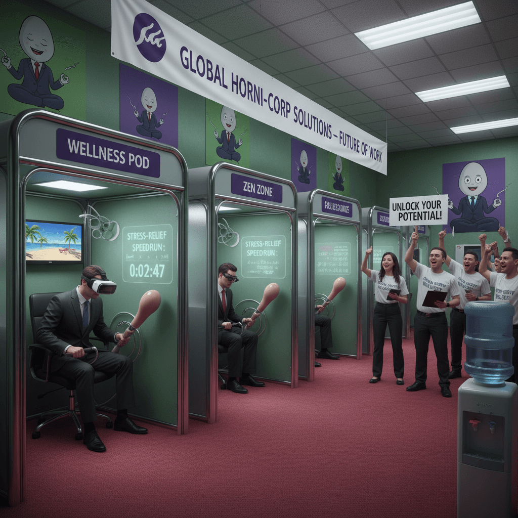 Spanish porn company installs office jerk-off booth, calls it wellness