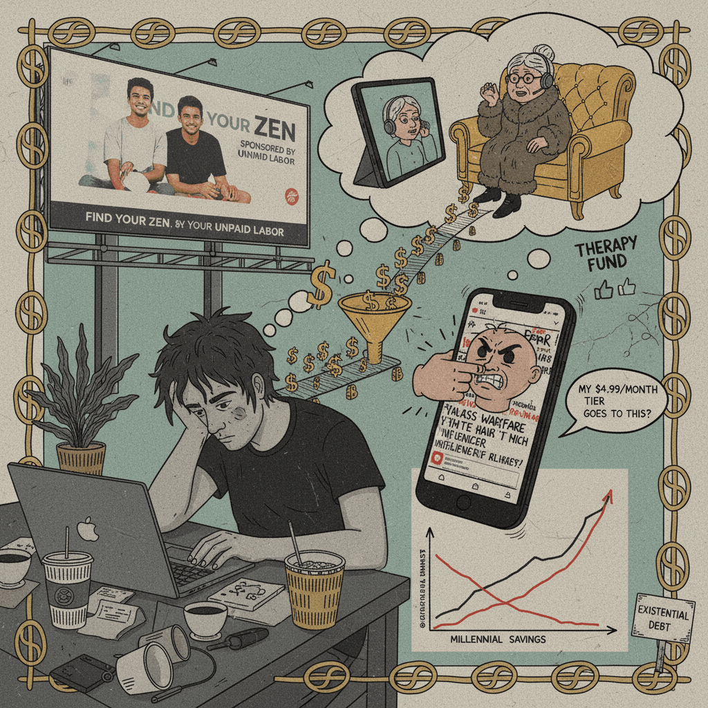 we're all just working to fund rich people's therapy