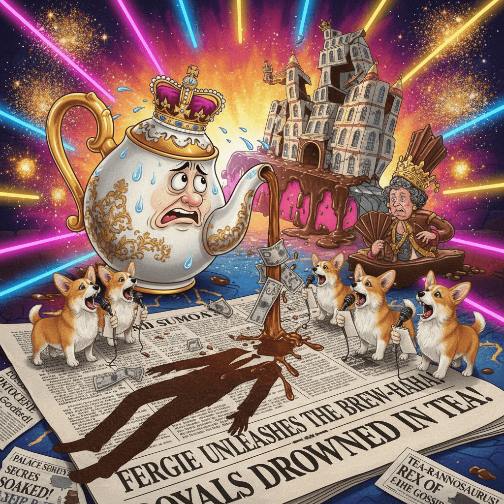 Fergie might spill royal tea for six figures, palace nervously sweats