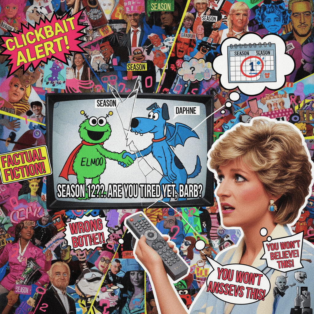 confuses character names, gets season count wrong, still asks if she's tired