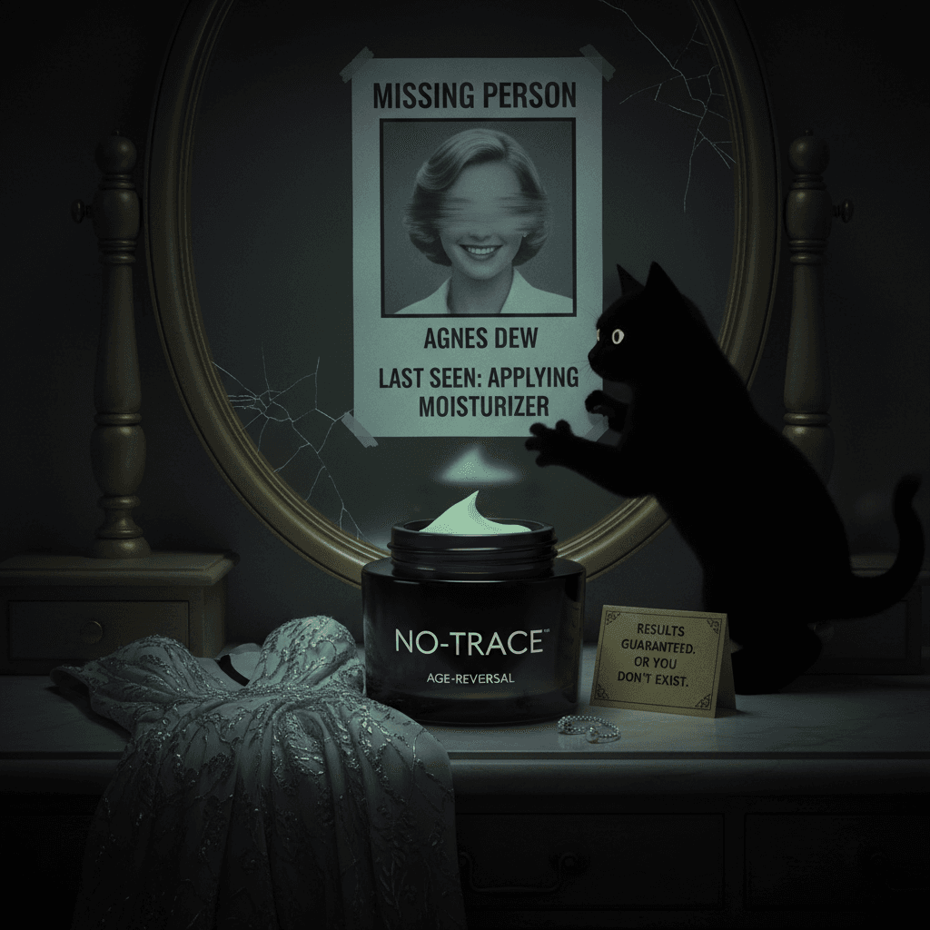 moisturizer so effective it erased her from existence