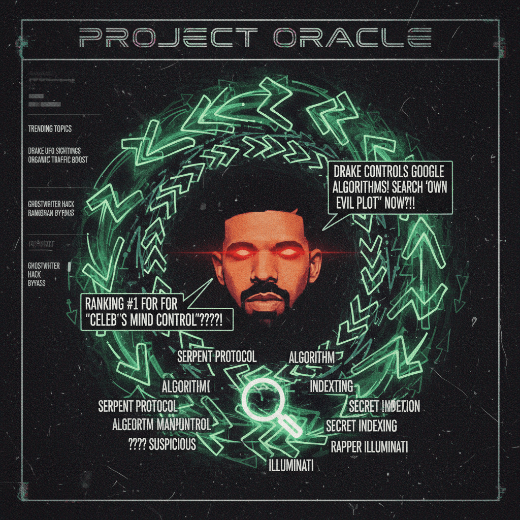 Drake allegations but make it SEO gaming and cryptic