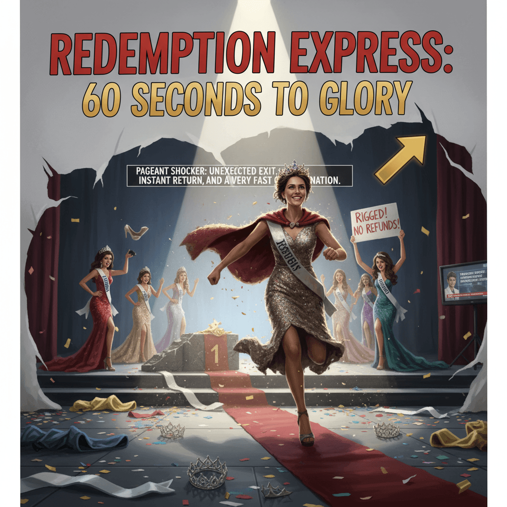 walked out, walked back in, walked away with crown