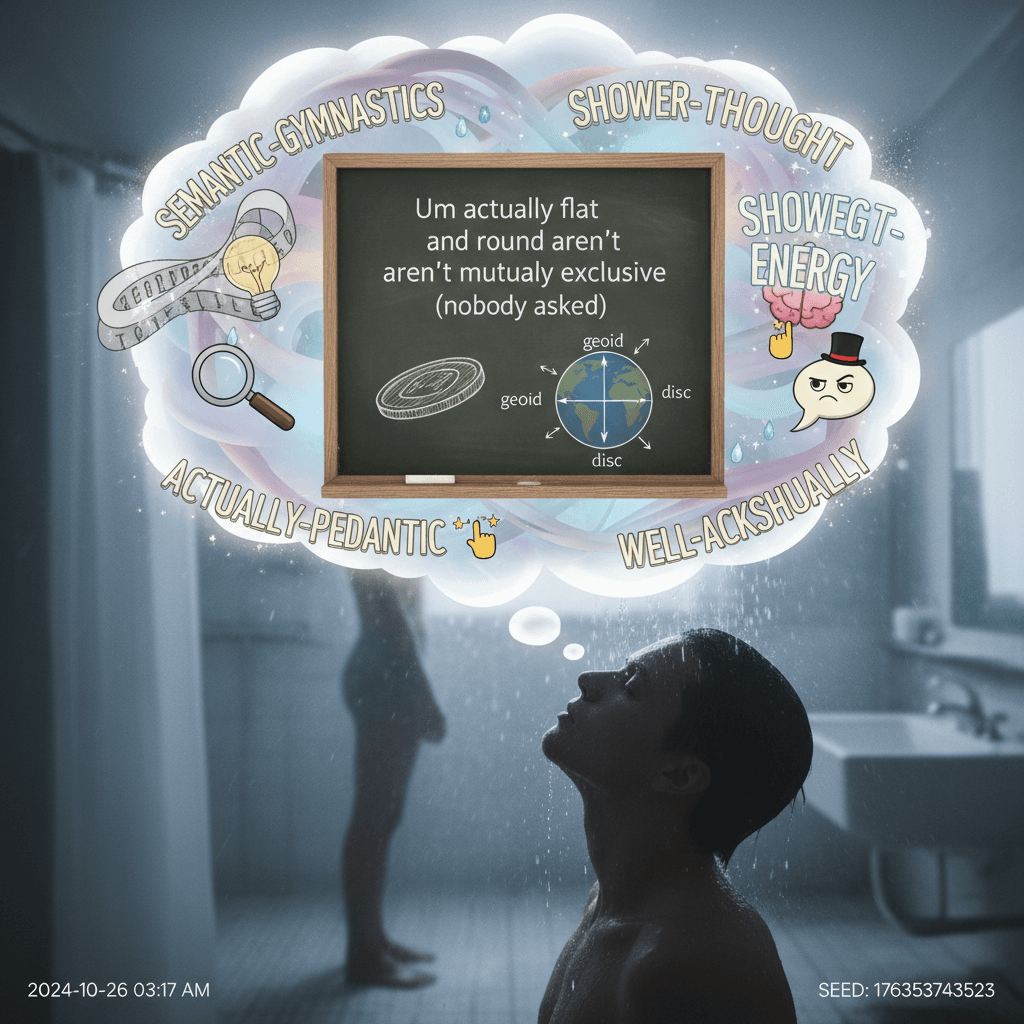 Um actually flat and round aren't mutually exclusive (nobody asked)