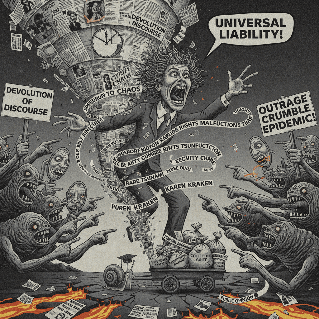 Teacher gets verbally obliterated at protest, somehow it's everyone else's problem