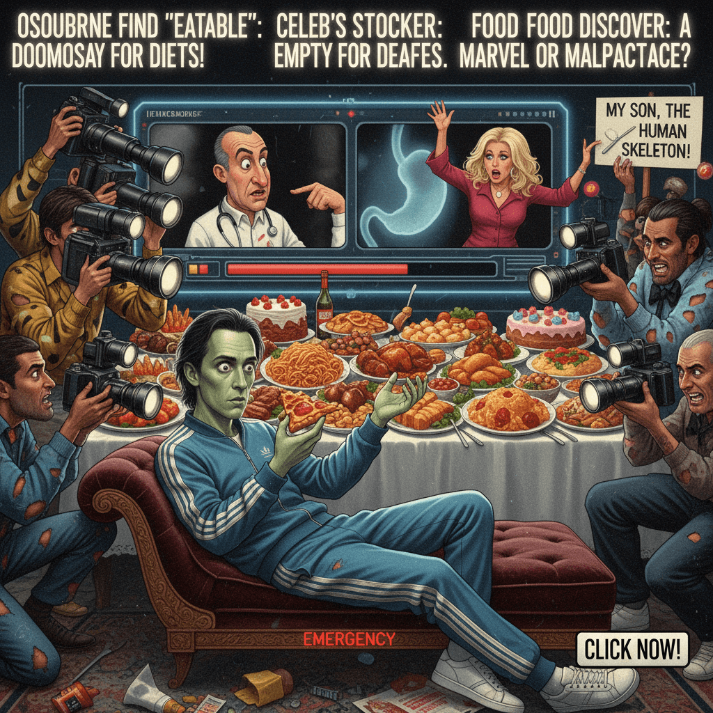 Jack Osbourne discovers food exists, tabloids declare medical emergency