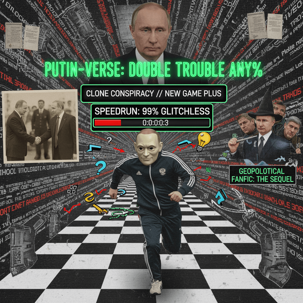 Putin's got a stunt double now apparently, logic speedrun any%