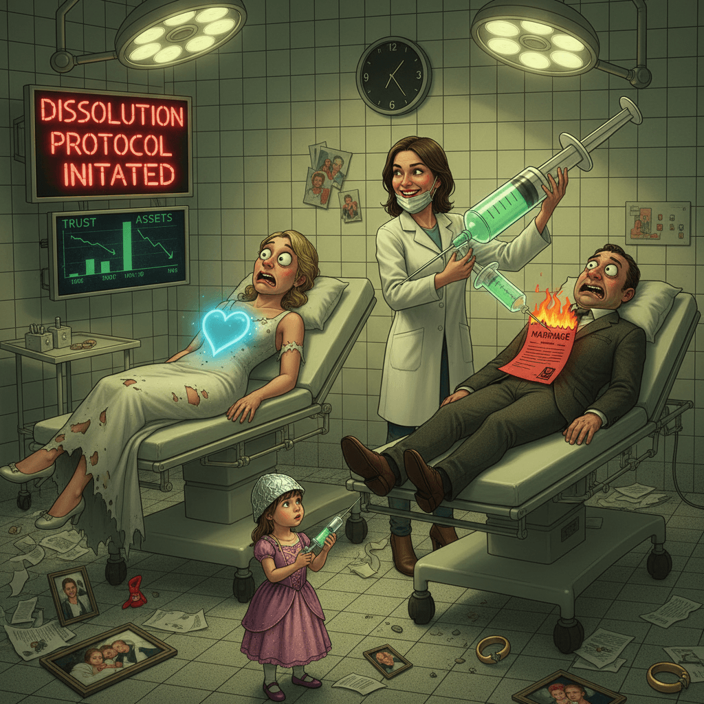 Vaccinated the daughter AND the relationship. Two birds, one syringe.