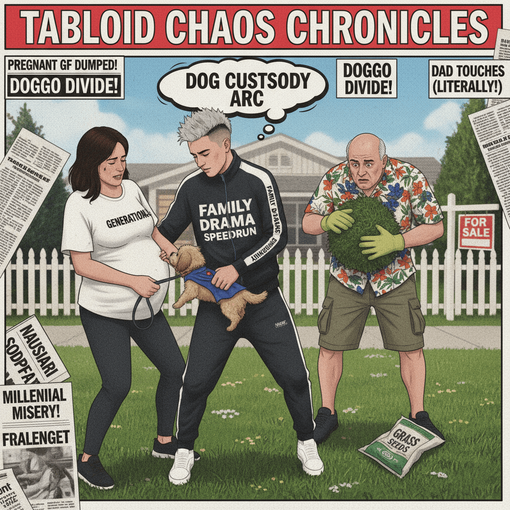 21yo dumps pregnant gf, fights over dog while dad also touches grass