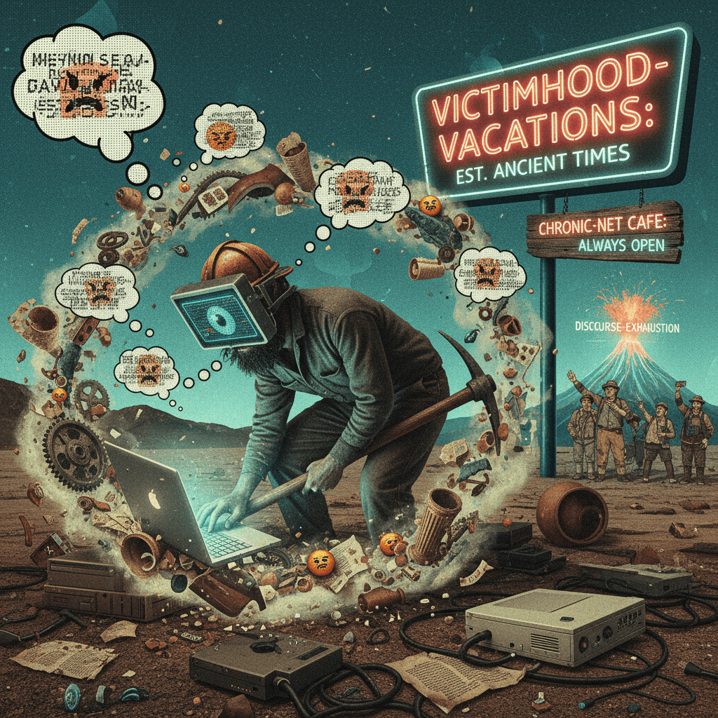 Running out of current grievances, now rage-mining the past